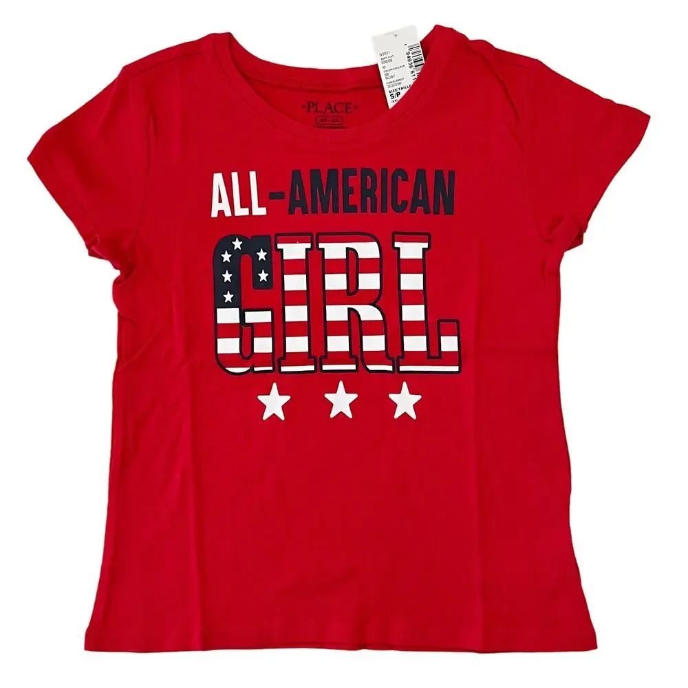 NWT Children's Place Girls Red 4th of July 